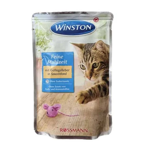 غذای پوچ گربه مدل وینستون با طعم جگر(محصول کشور آلمان)(100gr)