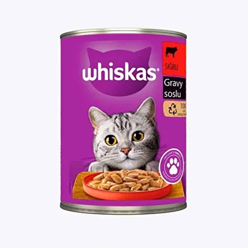 کنسرو گربه ویسکاس طعم گوشت گاو(400gr)